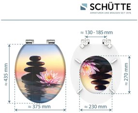 Schütte WC doska s pomalým spúšťaním (Sen o západe slnka)  (100335885)