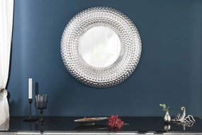 Zrkadlo Orient okrúhle 60cm strieborné