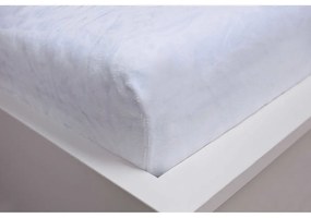 Biela napínacia mikroplyšová plachta 180x200 cm – Jerry Fabrics