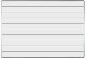 Biela keramická popisovacia tabuľa s potlačou ekoTAB, 1200 x 1000 mm, linky