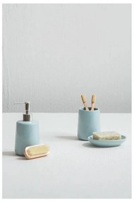 Svetlomodrá kamenná súprava doplnkov do kúpeľne Moon – Premier Housewares