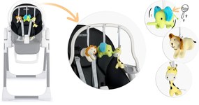 Ricokids Hračka na hlavu pre stoličky Belo/Lindo/Tugo