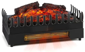 Klarstein Kamini FX, elektrický krb, krbová vložka, 1000/2000 W, 2 W LED, čierny
