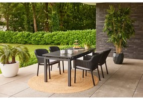 Čierna plastová záhradná stolička Cairo – Hartman