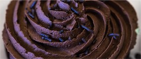 Obraz - Čokoládový Cupcake (120x50 cm)