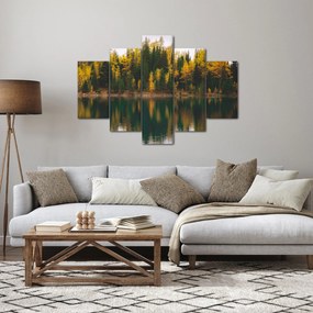 Obraz lesného jazera (150x105 cm)