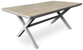 Autronic BONTEC Záhradný stôl, hliník, polywood, béžová, AZT-S1510 OAK Farba: Béžová
