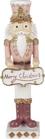 Vianočné dekoratívne soška Louskáčka Merry Christmas - 9 * 7 * 22 cm