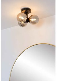 Lucide 74116/03/30 - Kúpeľňové stropné svietidlo TRUDY 3xG9/40W/230V IP44 čierna