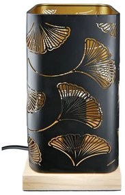 Kovové svietidlo black & gold GINKO