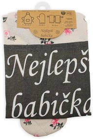 Home Elements Set zástera, chňapka, 2 utierky Najlepšia babička