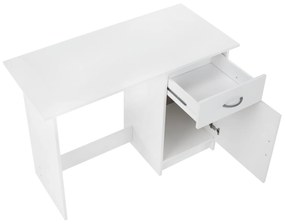Kondela Univerzálny PC stôl, biela, SIRISS