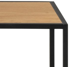 Actona Široký kovový regál Seaford - dub divoký / čierna