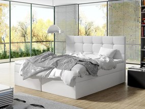 Moderná box spring posteľ Lipari 180x200, biela