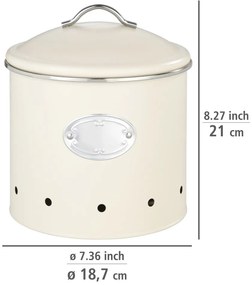 Kovová dóza na potraviny/na zemiaky Nero – Wenko