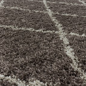 Ayyildiz koberce Kusový koberec Alvor Shaggy 3401 taupe kruh - 160x160 (priemer) kruh cm