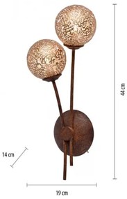 Paul Neuhaus 9032-48 - Nástenná lampa GRETA 2xG9/40W/230V