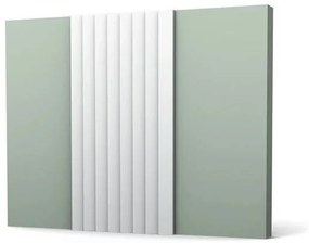 ORAC Decor, ORAC obojstranný dekoračný prvok WX204, 3d panel 260x25x1,6 cm, biela