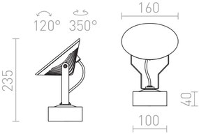 RED - Design Rendl - R11753- LED Vonkajšie nástenné svietidlo FOX LED/9W/230V IP65