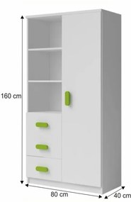 ID Kombinovaná šatníková skriňa SVEND