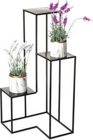 STOJAN NA KVETINÁČ KASKADA 85X40X40 CM ČIERNA
