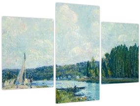 Obraz - Alfred Sisley, The Banks of the Oise, reprodukcia (90x60 cm)