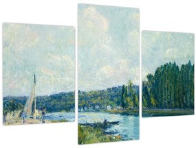 Obraz - Alfred Sisley, The Banks of the Oise, reprodukcia (90x60 cm)