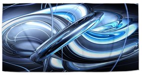 Sablio Uterák Modrá abstrakcia - 30x50 cm