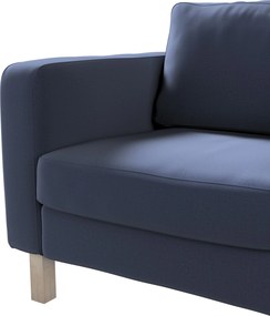 Poťah na kreslo Karlstad farba produktu tmavomodrá látka zamatová