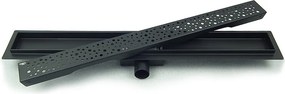 BPS-koupelny Sprchový odtokový žľab DL01 WAVE G5 HYD-2671 50 cm, čierny