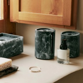Ferm Living Zásobník na vatové tampóniky Mist Charcoal