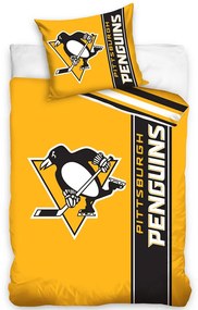 NHL Mikroplyšové obliečky Pittsburgh Penguins Belt 140x200/70x90 cm