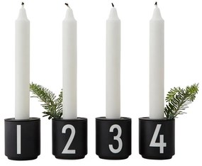 Porcelánové svietniky v súprave 4 ks Mini - Design Letters