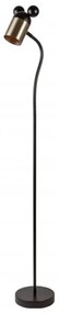 Stojacia lampa s kovovým tienidlom v čierno-zlatej farbe (výška 133,5 cm) Mouse – GTV