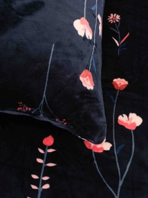 Obliečka na vankúš mikroplyš Exclusive 50 × 70 cm - Vlčie maky tmavo modré