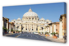 Obraz na plátne Katedrála Rím ulice budovy 100x50 cm