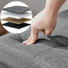 Taburet s úložným priestorom OTTOMAN 110x38 cm, tmavo sivý