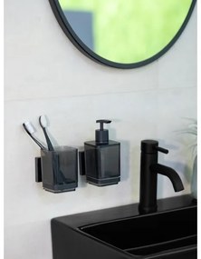 WENKO 71443800 - Pohárik VACUUM-LOC QUADRO ED 7,5x10 cm čierny