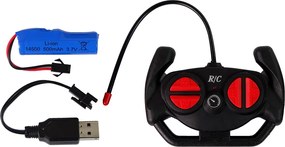 LEAN Toys Auto R/C Police Jeep 1:14 diaľkovo ovládané svetelné efekty