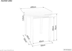 SI Stôl Adam fi80