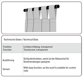 Biela voálová záclona 140x245 cm – Sehlbach