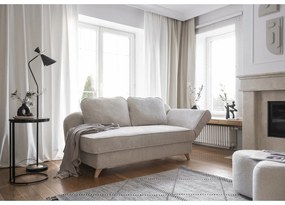 Béžová menčestrová leňoška (pravý roh) Chic Charlotte – Miuform