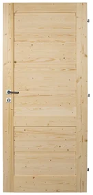 Jola Interiérové dvere 60 P, 650 × 1985 mm, masívne drevo, pravé, smrek, plné