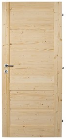 Jola Interiérové dvere 80 P, 850 × 1985 mm, masívne drevo, pravé, smrek, plné
