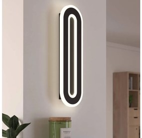 Eglo 901242 - LED Nástenné svietidlo MACCHIONI LED/12W/230V 4000K čierna