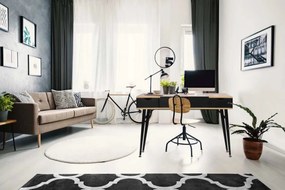 Písací stôl Limba sonoma/čierny