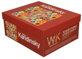 Porcelánová šálka s podšálkou Kandinskij Squares 270 ml sada 2ks