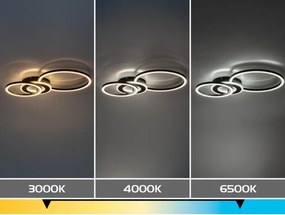 Rabalux 71485 - stmievateľné LED stropné svietidlo LUREO LED/24W/230V 3000-6500K 46x33 cm + diaľkové ovládanie