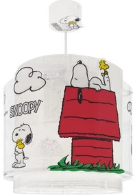 Dalber 76302 - Detský luster SNOOPY 1xE27/15W/230V biela/červená