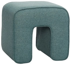 Tyrkysovomodrý puf Hübsch Sculpture